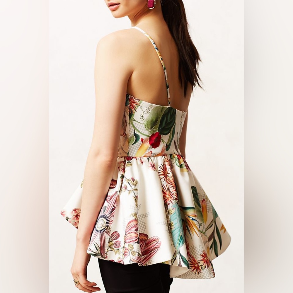 NWT Anthropologie Dalhia Peplum Top